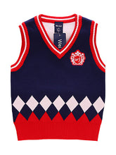 Vesta eleganta baieti, bumbac, bleumarin